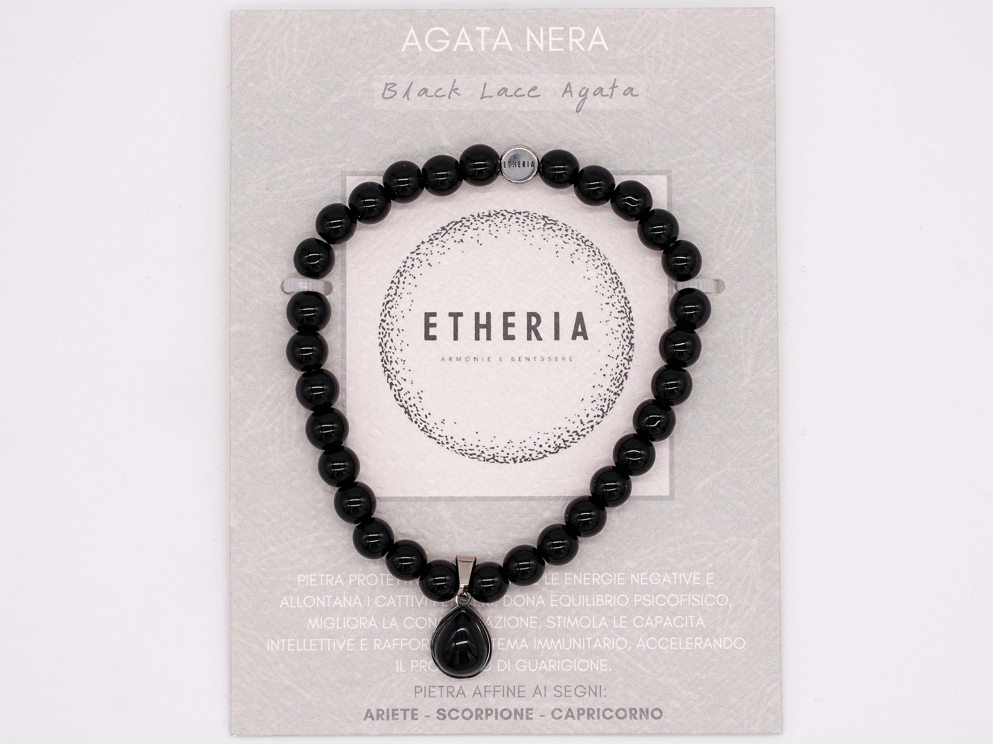 Bracciale uomo con perle in pietra naturale - Bell'Agio Manifatture Bracciale uomo con perle in pietra naturale - Bell'Agio Manifatture